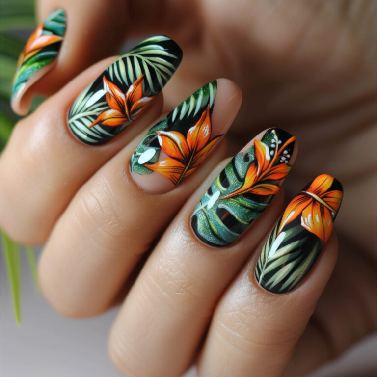 vecteezy ai generated beautiful nails with a manicure with nail polish 38819989 1 768x768